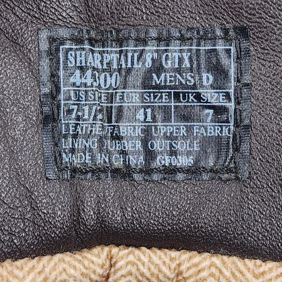 Danner Sharptail 8" GTX 44300 Hunting Boot US 7.5 D Men's Brown Leather Boots - Picture 10 of 10